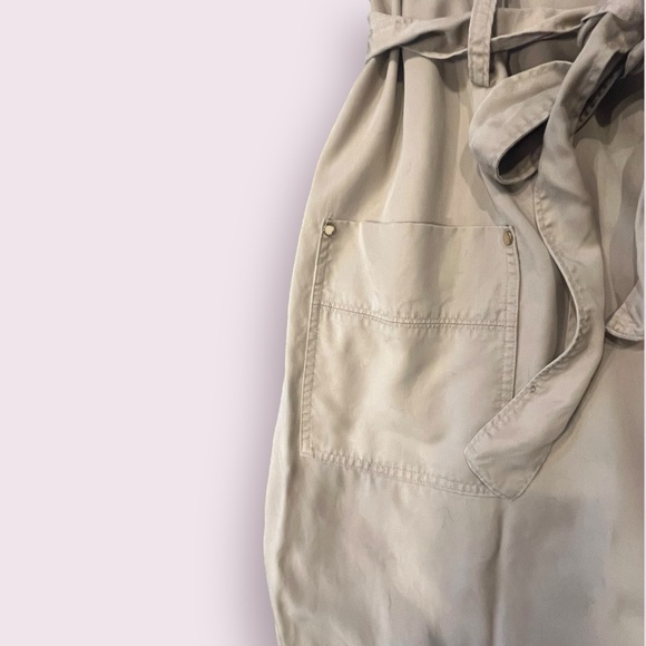 A New Day Beige Trench Coat Women’s XL | Lightweight Belted Jacket with Pockets - Picture 9 of 12